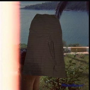 black slit urban skirt